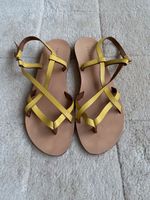 Topshop Ledersandalen gelb 37,5/38 Friedrichshain-Kreuzberg - Kreuzberg Vorschau