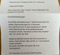 Urlaub Gutschein 7 Nächte für 2 Personen Hessen - Gießen Vorschau