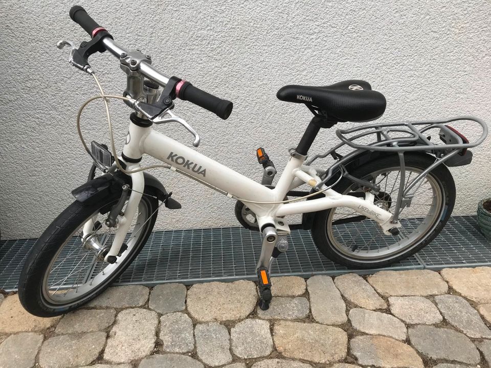 Kokua "Like to Bike" 16 Zoll Kinderfahrrad, weiß in Merching