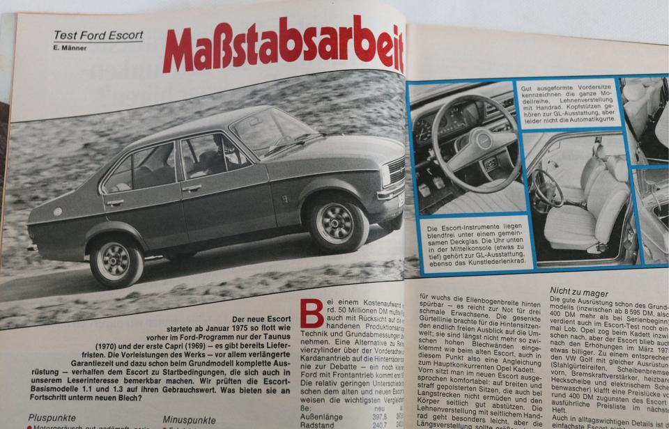 Ford ESCORT 1975 Literaturpaket 3 Hefte mot auto-journal u.a. in Neu Wulmstorf