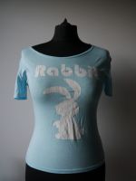 Hellblaues Hasen Rabbit T-Shirt cropped Shirt Größe 36/S Bayern - Kirchehrenbach Vorschau