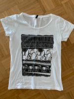Shirt Multiblu, weiß mit Elefantenprint u Strass vorn, Gr S Hessen - Kassel Vorschau