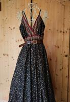 Maxikleid Hippie Boho Goa Blumen Seide Indien 38 Schwarz Saarland - Saarlouis Vorschau
