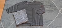 2 C&A Pullover 3/4 Arm Gr. L schwarz/weiß gestreift Bayern - Rimpar Vorschau
