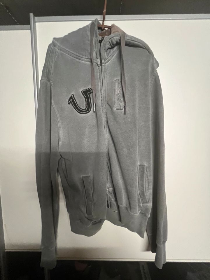 True Religion, Hoodie , Jacke , 3XL, XXXL, grau , Rarität in Dorsten