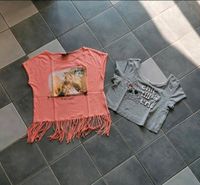 Set T-Shirts Fransen kurz Mädchen Größe 146/152 Hessen - Rasdorf Vorschau