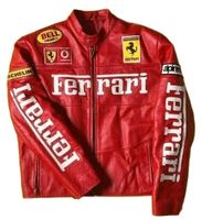 Ferrari Leder Jacke Vintage Champion Racing Bayern - Stetten Vorschau