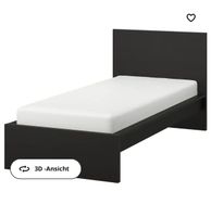 Bettgestell hoch, schwarzbraun, 90x200 cm Ikea Malm Düsseldorf - Rath Vorschau