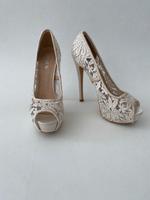 Jumex Plateau High Heels Gr. 38 Hochzeit Spitze champagnerfarbene Niedersachsen - Braunschweig Vorschau