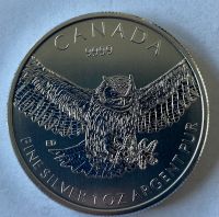2015, Kanada, 1 Unze Silber 99,99%,Birds of Prey, Uhu, unzir Hessen - Eschborn Vorschau