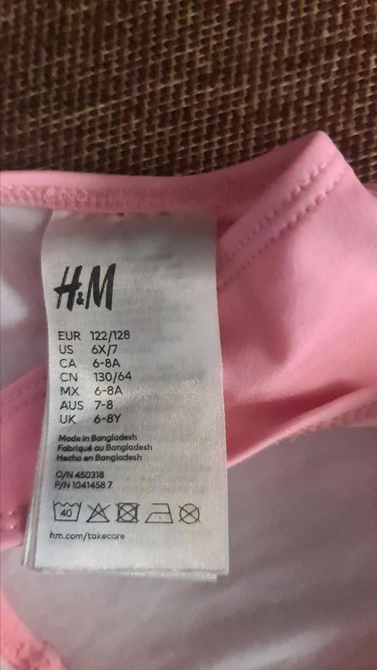 H&M * Badeanzug * Gr. 122/128 * Tucan * rosa * Tüll in Berlin