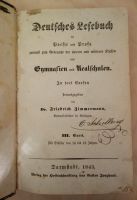 Deutsches Lesebuch in Poesie u.Prosa Zimmermann * Schulbuch 1843 Hannover - Mitte Vorschau