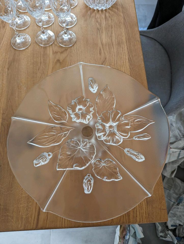 2x Kuchenplatte Glasplatte Tortenplatte in Stetten Pfalz