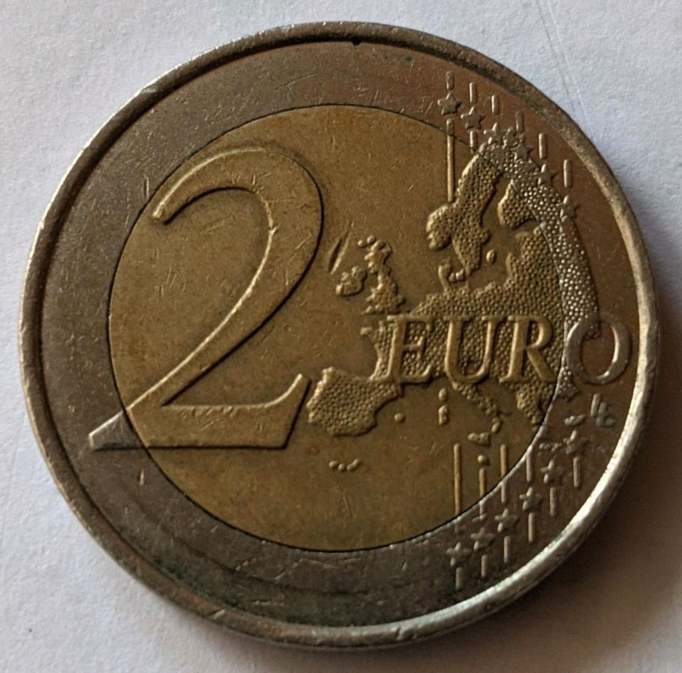 Französische 2 Euro Münze aus 2008 in Hofheim am Taunus