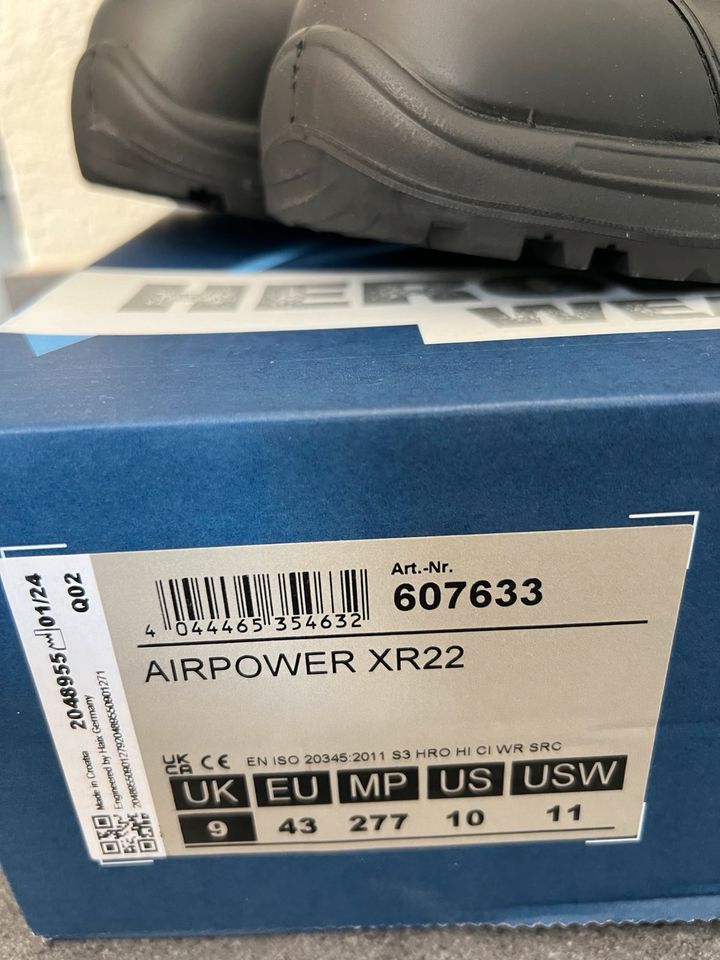 HAIX Stiefel Airpower XR22 NEU! Größe 43 Ungetragen in Salzgitter