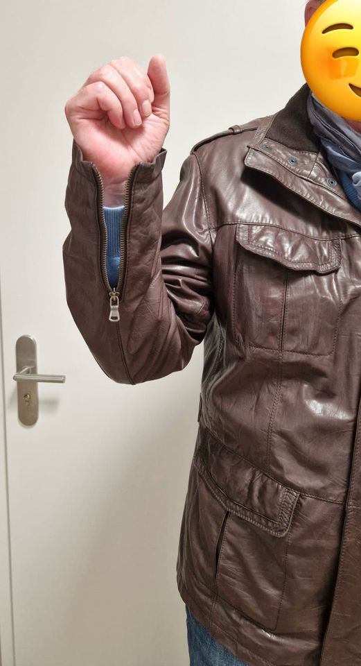 Tommy Hilfiger Lederjacke XL Größe 54 in Kritzmow