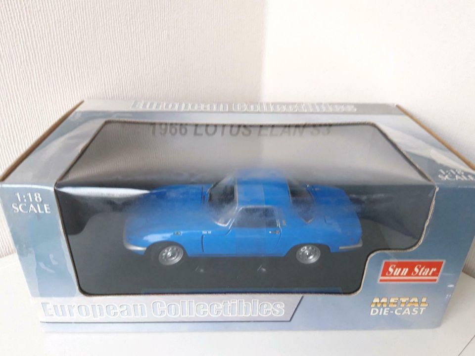 Lotus Elan S3 1966 blau 1:18 Sun Star OVP in Naumburg 