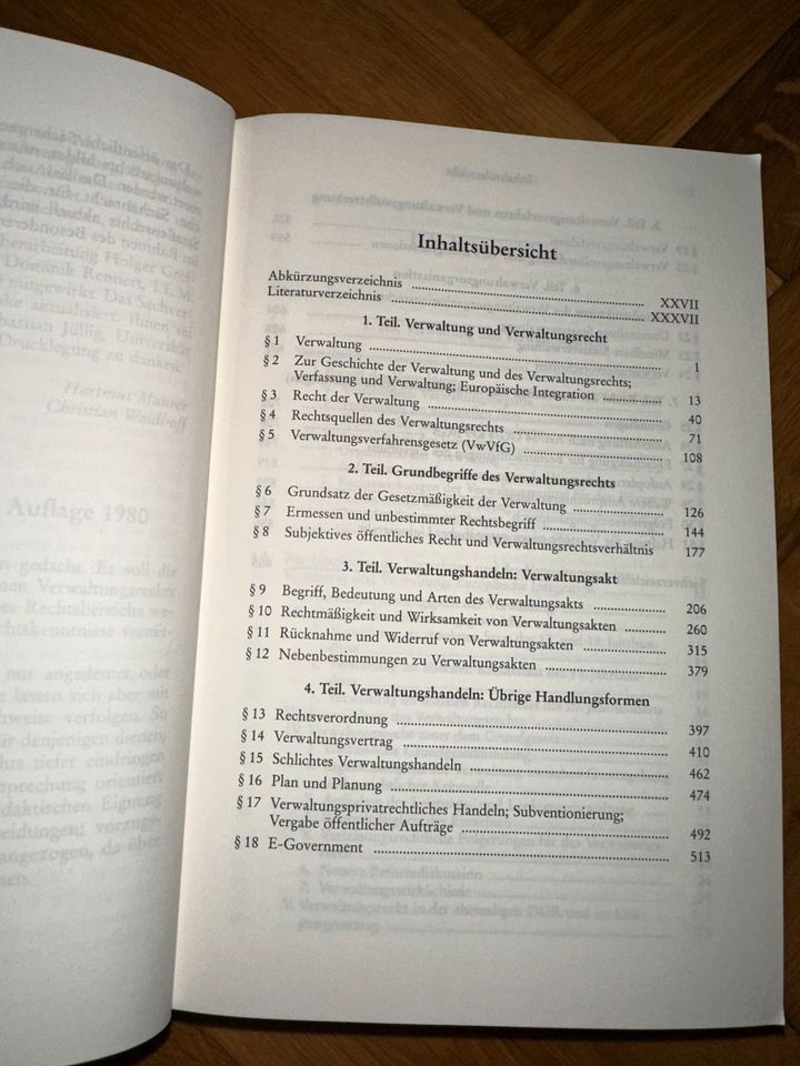 Jura/Allgemeines Verwaltungsrecht/Maurer/Waldhoff/Buch in Melsungen