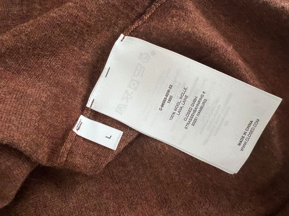 Neu! Closed Pullover Wolle Strick asymetrisch Gr. L NP 170€ in München