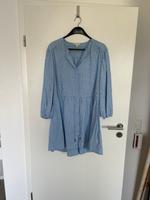 Kleid Halbleinen hellblau weiß gestreift nur 1x getragen Hessen - Bruchköbel Vorschau