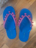 Hunkemöller flip flop 38 39 blau pink Sommer bommel Niedersachsen - Delmenhorst Vorschau