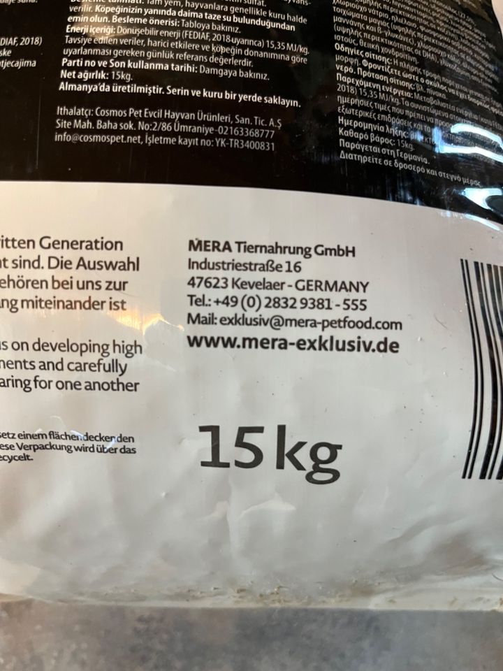 Mera Exclusiv Trockenfutter Junior Truthahn und Reis 15 kg in Neunkirchen-Seelscheid