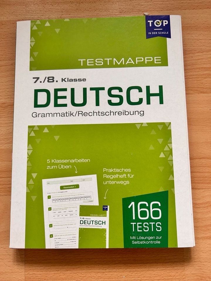 Deutsch 7/8 klasse Test Mappe Schule deutsch nachilfe in Düsseldorf