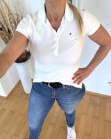 Tommy Hilfiger Poloshirt Slim Fit in weiß Gr.S Bayern - Poing Vorschau