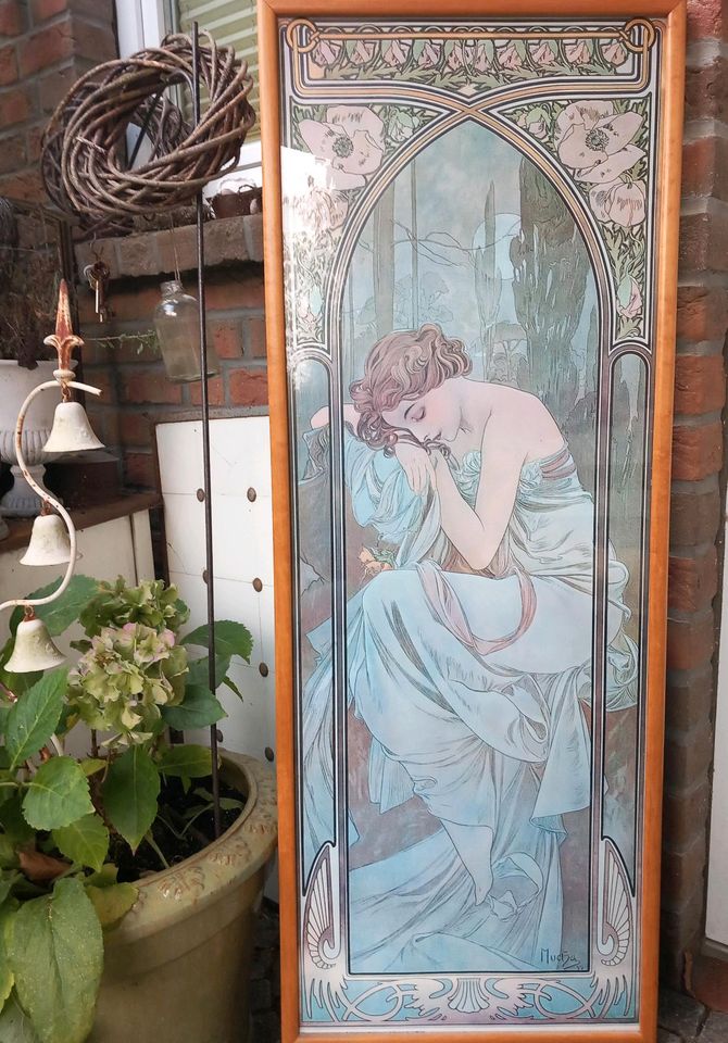 Alt Bild Kunstdruck Alfons Mucha 120cm Plakat Jugendstil vintage in Elmshorn