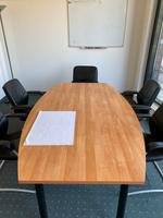 Glasschreibtisch und Konferenztisch mit Gestühl Wandsbek - Hamburg Wellingsbüttel Vorschau