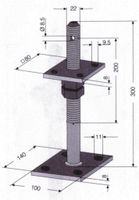 405724 Pfostenträger mit Dorn, zum Aufschrauben Brandenburg - Jüterbog Vorschau