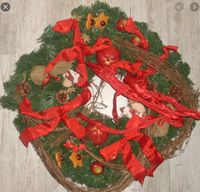 Weihnachtskranz hängend 50 cm Durchmesser Kunststoff Nordrhein-Westfalen - Viersen Vorschau