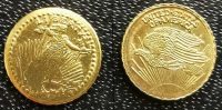 USA LIBERTY ST. GAUDENS Dollar $ Miniaturmünze o. J. Messing/Gold Sachsen - Radebeul Vorschau