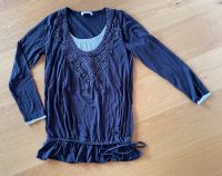 Linea Tesini Langarmshirt/ Tunika/ Long Pulli Gr. 38 dunkellila Bayern - Ergoldsbach Vorschau