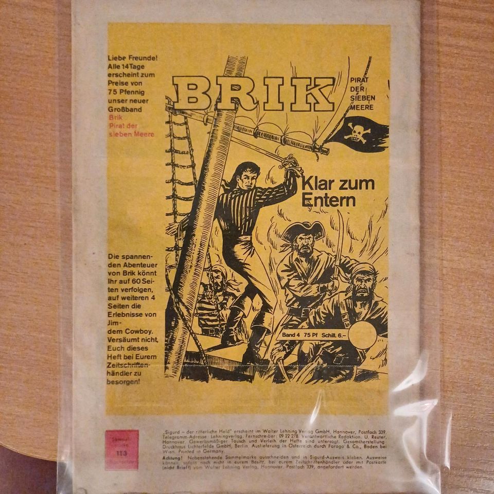 Comics Sigurd Walter Lehning Verlag Erstauflage in Berlin