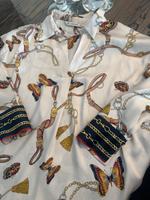 Zara Bluse M Gebiss beige gemustert ( w Hilfiger Lauren m cain ) Baden-Württemberg - Oftersheim Vorschau