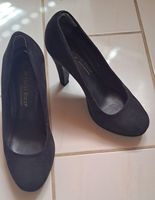 Schuhe Sandale Pumps Marco Tozzi 1x getragen 36 schwarz Velour Baden-Württemberg - Meersburg Vorschau