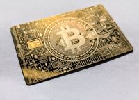 BITCOIN BTC Metall Karte Card Gold Münze Ethereum Blockchain DIY Berlin - Mitte Vorschau