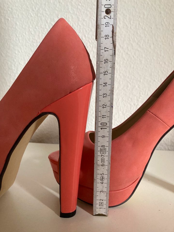 Sexy Plateau High Heel Pumps Gr. 38 Rosa Pole Dance extrem in Krefeld