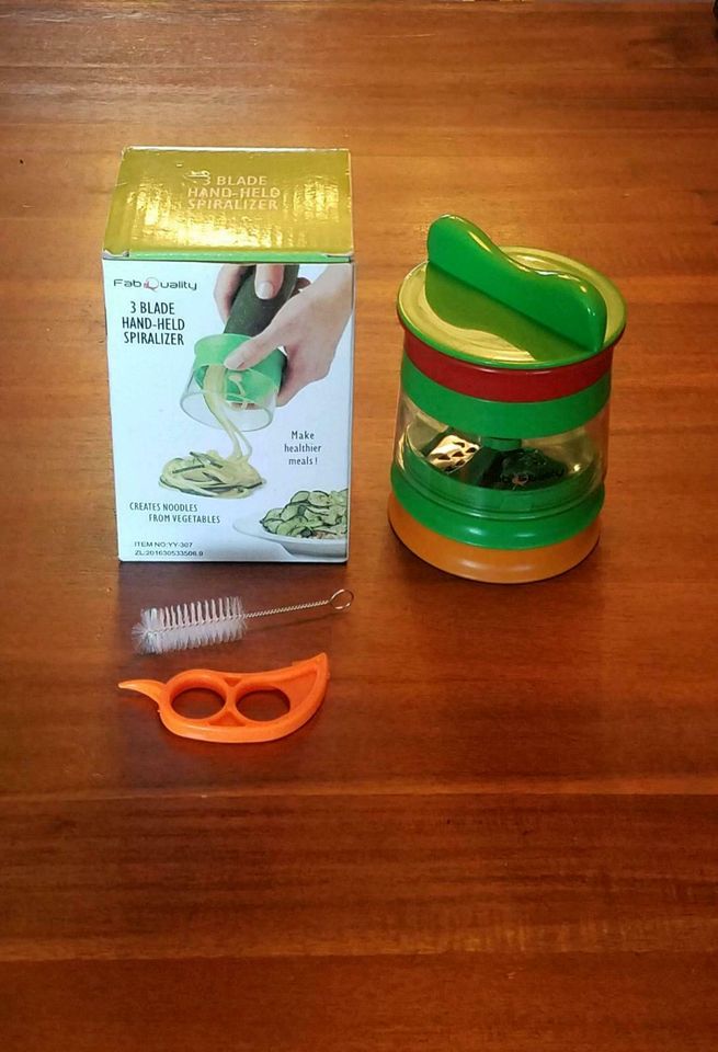 Spiralizer, Spaghetti, Fettuccine, Ribbon Cut, NEU in Otzberg