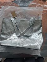 Handtasche Silber metallic Shopper vintage Bremen - Huchting Vorschau