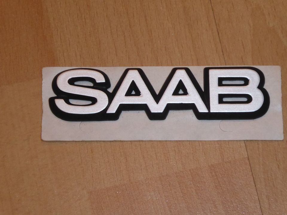 SAAB 900, Andere? Emblem "SAAB", 8,5cm, NEU/NOS, rar in Meinersen