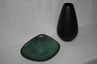 Wormser Terra Sigillata Vase & Schale schwarz Mid-Century Vintage Hessen - Weimar (Lahn) Vorschau