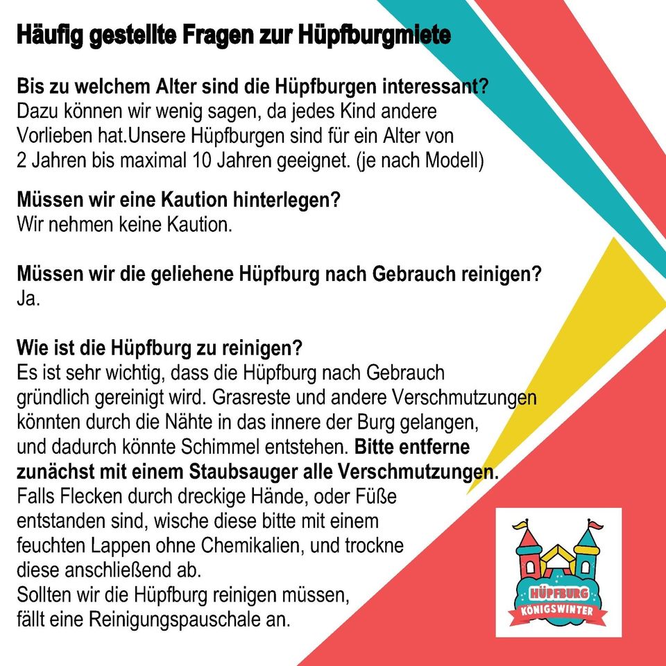 Hüpfburgen zu vermieten - für Kinder von 1-10j - Kindergeburtstag in Königswinter