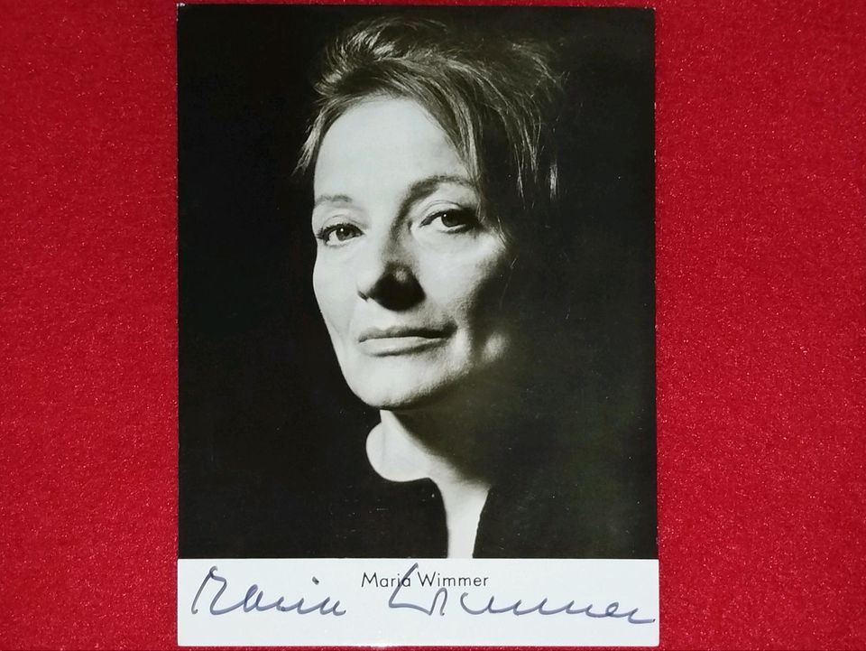 MARIA WIMMER Autogramm signiert Rüdel Theater Iphigenie Macbeth in Stuttgart