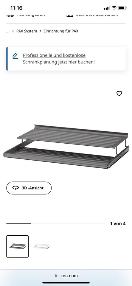 Ikea schuhregal 1 Meter komplement Neu in Jüchen