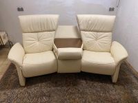 himolla Trapez Sofa mit Relax Funktion Leder Creme mit Garatie Hessen - Kirchheim Vorschau