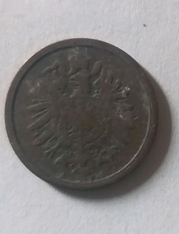 Münze Deutsches Kaiserreich 2 Pfennig 1874 in Dormagen