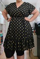 Punkte Kleid/ Polka Dots Kleid gold gr. 2XL (48) Sachsen - Chemnitz Vorschau