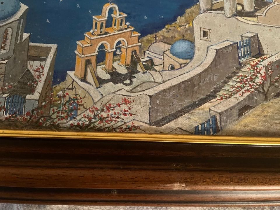 Gemälde von Laienmaler Motiv :Santorini in Altlußheim